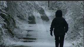 walking in snow