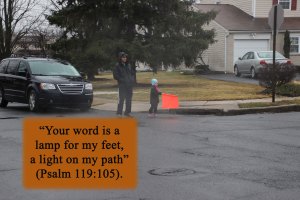 Marshals guided runners along the course.